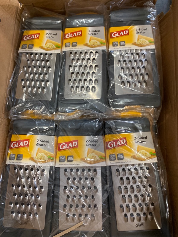 Photo 2 of 12 Pack GLAD 2 SIDED GRATER NEW 
