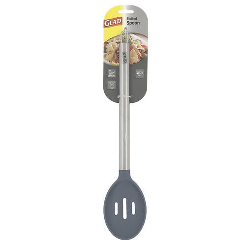 Photo 1 of 20 Pieces Glad® Slotted Spoon Nylon Head with Stainless Steel Handle NEW