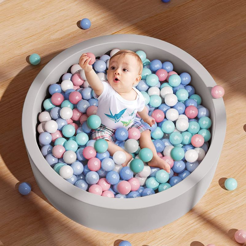 Photo 1 of Foam Ball Pit for Toddlers,Comfort and Safety of Baby Ball Pit 35.4"x11.8"x1.96" (Ball not Included)