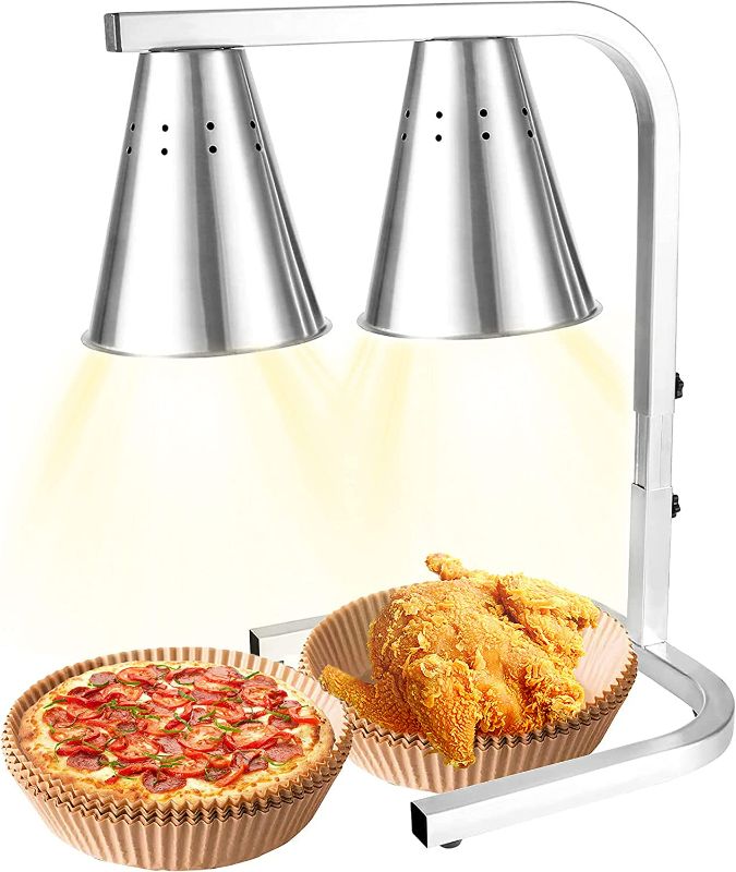 Photo 1 of HORESTKIT Food Heat Lamp Food Warmer, Commercial Grade, Adjustable Stand, Free-Standing, Non-Slip feet 