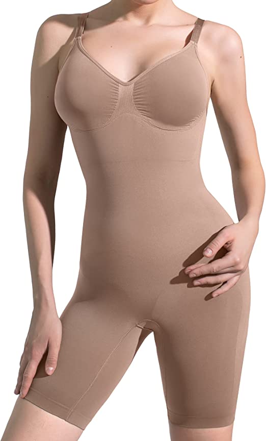 Photo 1 of Shapewear Bodysuit for Women Tummy Control V-Neck With Open Gusset Hourglass Collection SIZE M/L
