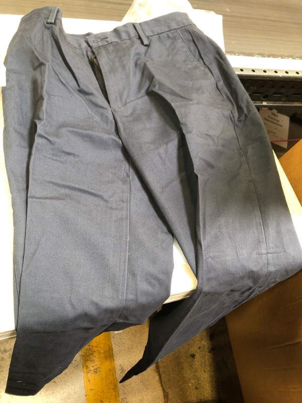 Photo 2 of Amazon Essentials Men's Classic-Fit Wrinkle-Resistant Flat-Front Chino Pant s SIZE 30W x 32L Navy