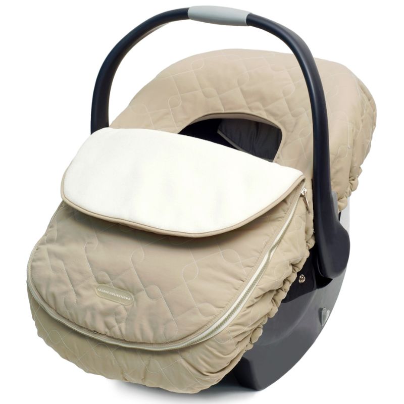 Photo 1 of JJ Cole Baby Car Seat Cover, Blanket-Style Baby Stroller & Baby Carrier Cover, Heather Gray