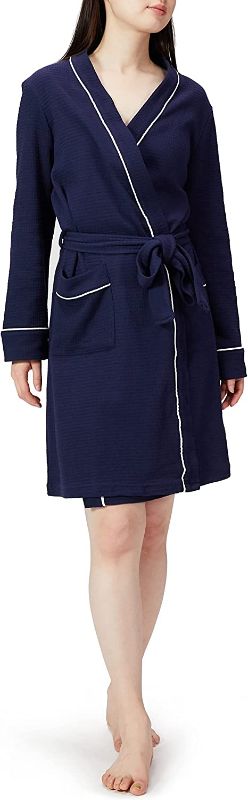 Photo 1 of Amazon Essentials Women's Lightweight Waffle Mid-Length Robe SIZE MEDIUM / LARGE 