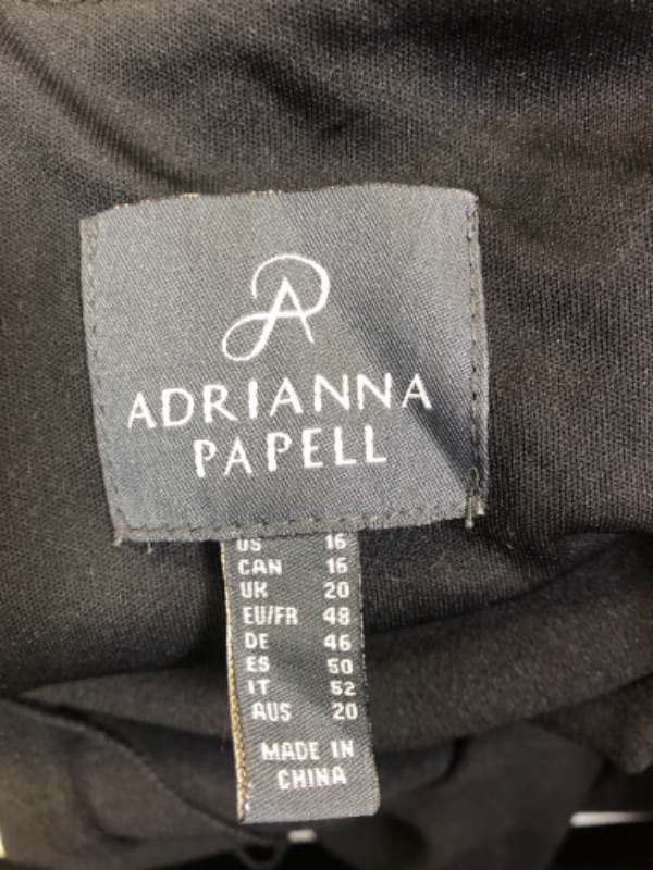 Photo 3 of Adrianna Papell Women's Crepe Bow Detail Jumpsuit SIZE 16 Black
