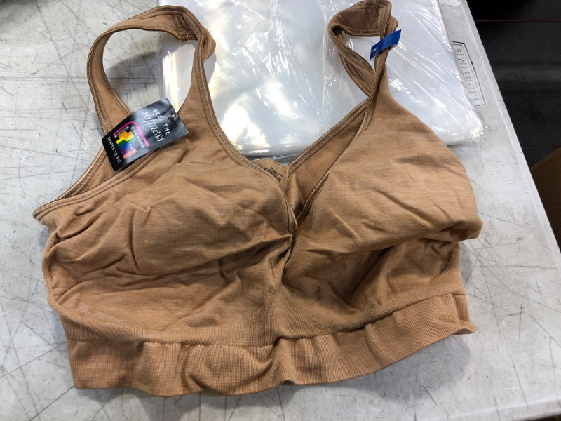 Photo 2 of Bali Women's Comfort Revolution Wireless Bra, Wirefree T-Shirt Bra, Cool Comfort, DF3484 SIZE X-Large Sunbaked Beige Heather