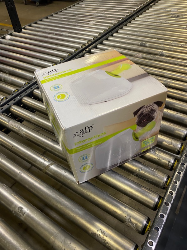 Photo 3 of Piwerod Automatic Dog Ball Launcher, Automatic Tennis Ball Thrower, Interactive Tennis Ball Thrower Machine for Small and Medium Dogs, 6 Tennis Balls Included (2 inch)