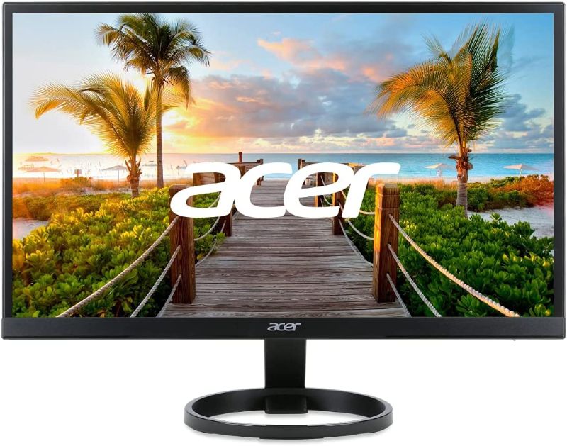 Photo 1 of SET OF 2 Acer R241Y Bbix 23.8" Full HD (1920 x 1080) IPS Monitor | AMD FreeSync Technology | Ultra-Thin | Edge-to-Edge | Zero-Frame | 1ms VRB | 75Hz | (HDMI & VGA ports)
