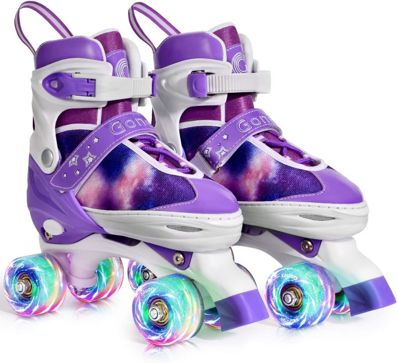 Photo 1 of Gonex Roller Skates for Girls Kids Boys Women with Light up Wheels and Adjustable Sizes for Indoor Outdoor
