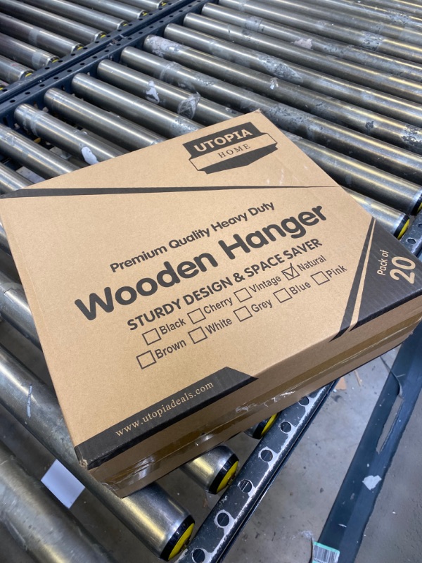 Photo 1 of 20 PACK WOODEN HANGARS 