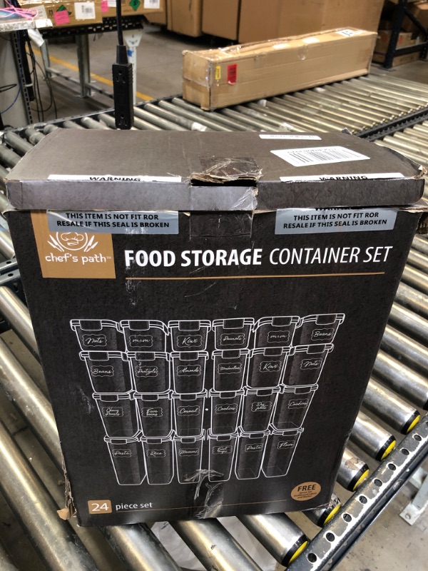 Photo 2 of Airtight Food Storage Containers Set with Lids (24 Pack) for Kitchen and Pantry Organization - BPA Free Kitchen Canisters for Cereal, Rice, Flour & Oats - Free Marker and 24 Labels Extra Large - 24 Pack
*********MISSING 4 CONTAINERS****************