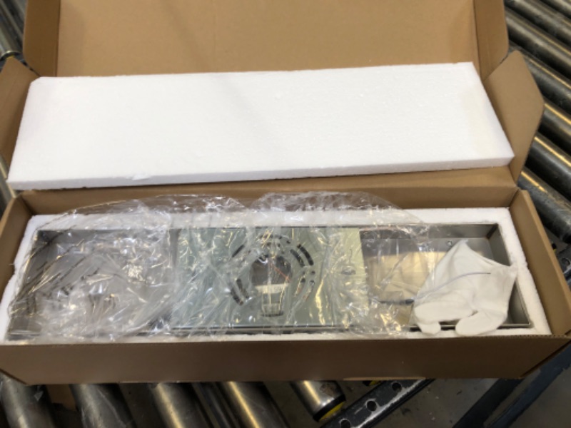 Photo 1 of Aipsun 3 Lights Modern LED Vanity Light for Bathroom Frosted White Acrylic Chrome Up and Down Bathroom Wall Light Fixtures Over Mirror(White Light 6000K) Non Dimmable-White Light 3 Lights