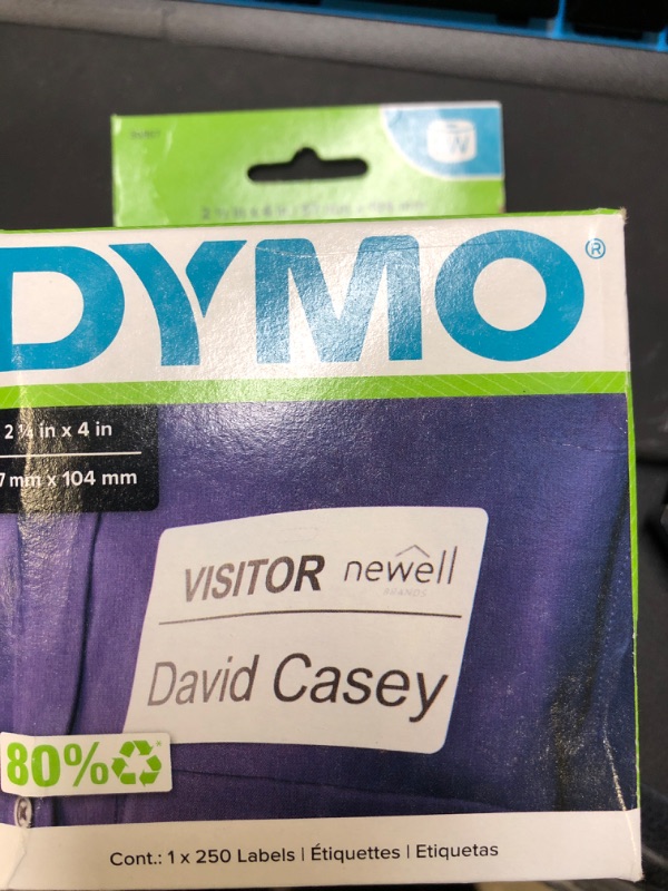 Photo 2 of Dymo Adhesive Name Badge Labels