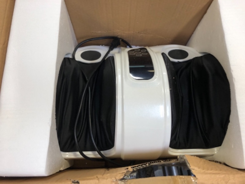 Photo 1 of TWT Foot Massager Machine Shiatsu Foot and Calf Massager with Heat, Deep Kneading Rolling Massage for Calf Leg Ankle, Electric Foot Massager for Pain Relief Gifts for Men Women Christmas White