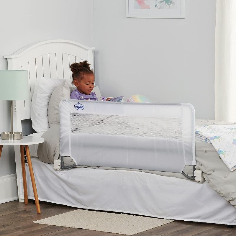 Photo 1 of Regalo Swing Down Bed Rail Guard, with Reinforced Anchor Safety System
