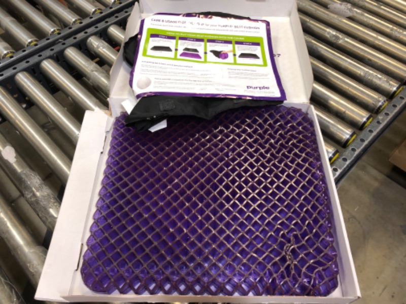 Photo 2 of Purple Royal Seat Cushion - Seat Cushion for The Car Or Office Chair - Temperature Neutral Grid