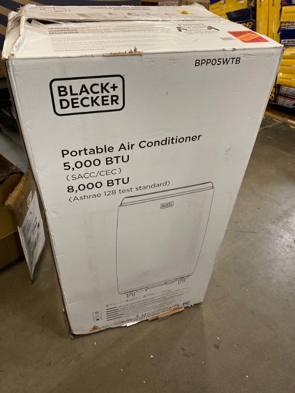Photo 5 of BLACK+DECKER 8,000 BTU Portable Air Conditioner with Remote Control, White White 8,000 BT