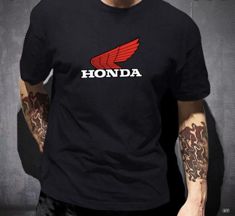 Photo 1 of 3D Printed Honda Round Neck T-Shirt Casual Short Sleeve (S) NEW 