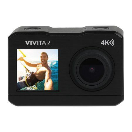 Photo 1 of Vivitar DVR922 4k Dual-Screen Action Cam 16MP WIFI Waterproof Digital Video Camera with Built in Gimbal OPEN BOX. CONDITION SOLD AS IS, UNTESTED.