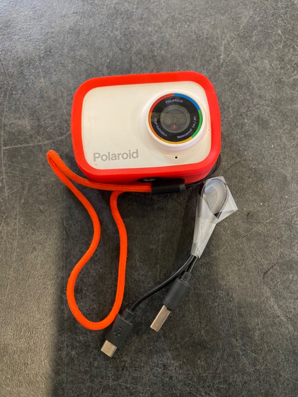 Photo 2 of Polaroid Sport Action Camera 720p 12.1mp, Waterproof Camcorder Video Camera with Built in Rechargeable Battery and Mounting Accessories, Action Cam for Vlogging, Sports, Traveling Red (720p)OPEN BOX. CONDITION SOLD AS IS, UNTESTED.