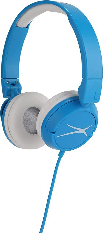 Photo 1 of 2 PACK Altec Lansing Over The Ears Kids Headphones - Volume Limiting Technology for Developing Ears, Ages 3-5, Perfect for Learning from Home, Blue OPEN BOX. CONDITION SOLD AS IS, UNTESTED.
