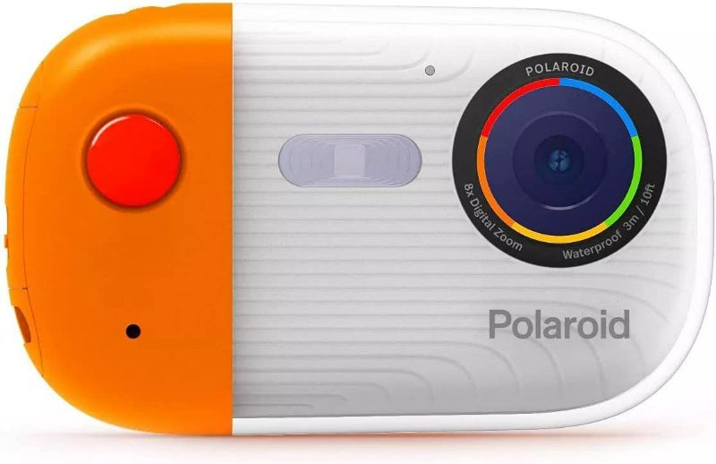 Photo 1 of Polaroid Underwater Camera 18mp 4K UHD, Polaroid Waterproof Camera for Snorkeling and Diving with LCD Display, USB Rechargeable Digital Polaroid Camera for Videos and Photos Orange SOLD AS IS

