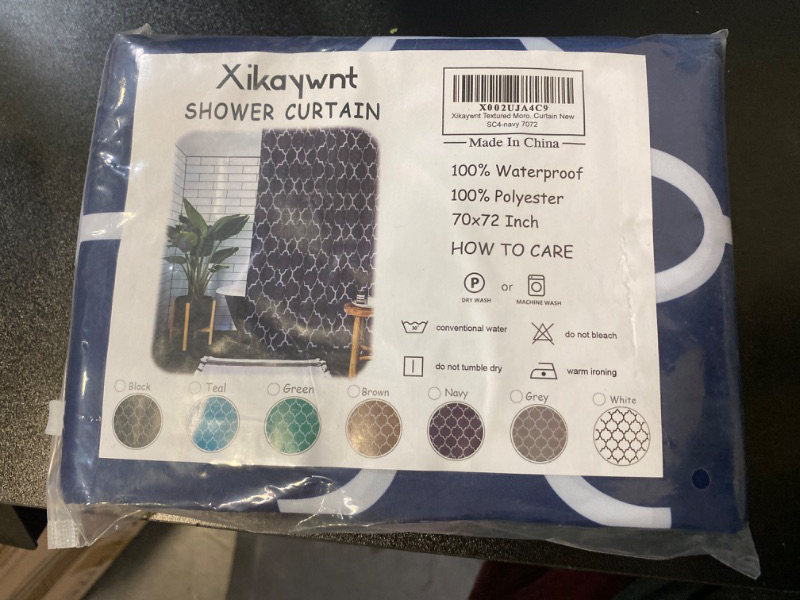 Photo 3 of Shower Curtain (70X72") Navy NEW 