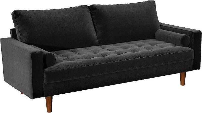 Photo 1 of  US Pride Velvet Upholstered Living Room Diamond Tufted Chesterfield Sofa with Gleaming Nailheads NEW