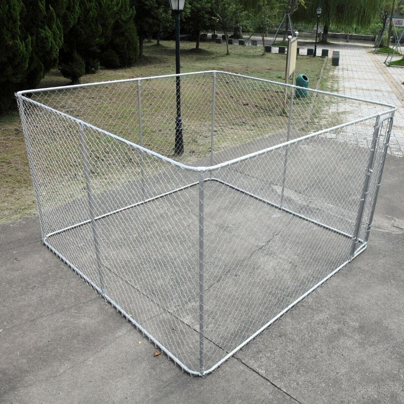 Photo 1 of Durable Metal Fences Outdoor Large Dog Kennel Cage Pet Pen Run House Cage Pen 
