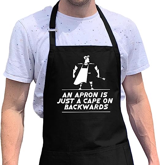 Photo 1 of ApronMen, Just A Cape Apron, Professionally Printed Funny BBQ Grilling Aprons for Men - Adjustable One Size Fits All NEW
