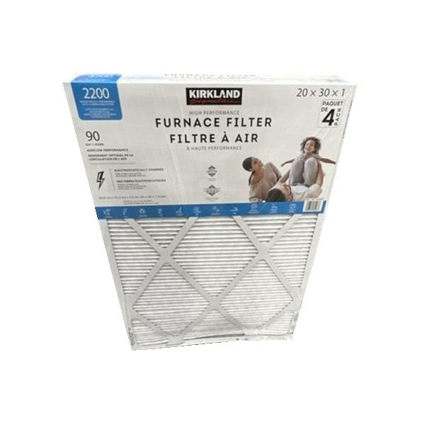 Photo 1 of Kirkland Signature 2200 High Performance Furnace Air Filter, 20x30x1 (Pack of 4) NEW 
