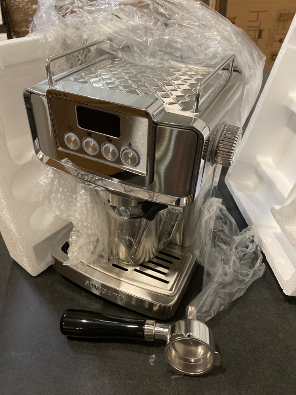 Photo 2 of SUMSATY Espresso Machine, Stainless Steel Espresso Machine with Milk Frother for Latte, Cappuccino, Machiato,for Home Espresso Maker, 1.8L Water Tank, 20 Bar
