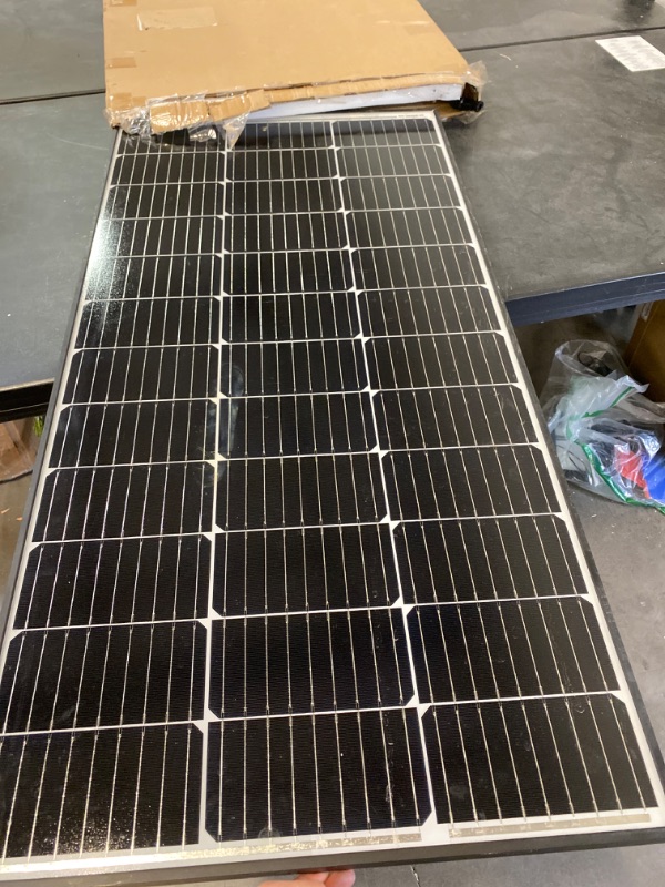 Photo 2 of MEGSUN 100 Watt Monocrystalline Solar Panels are Designed to Provide 12 Volt, 22.8% High-Efficiency Power to Various Off-Grid Applications, Such as RV Boats, Batteries, Home Roofs, Campers, and More
