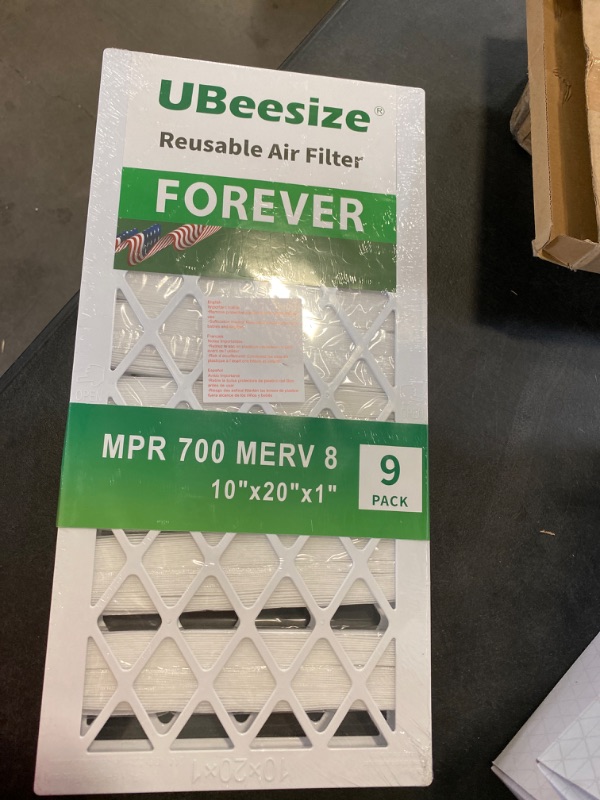 Photo 2 of UBeesize Reusable Air Filter 10x20x1 (9-Pack) New