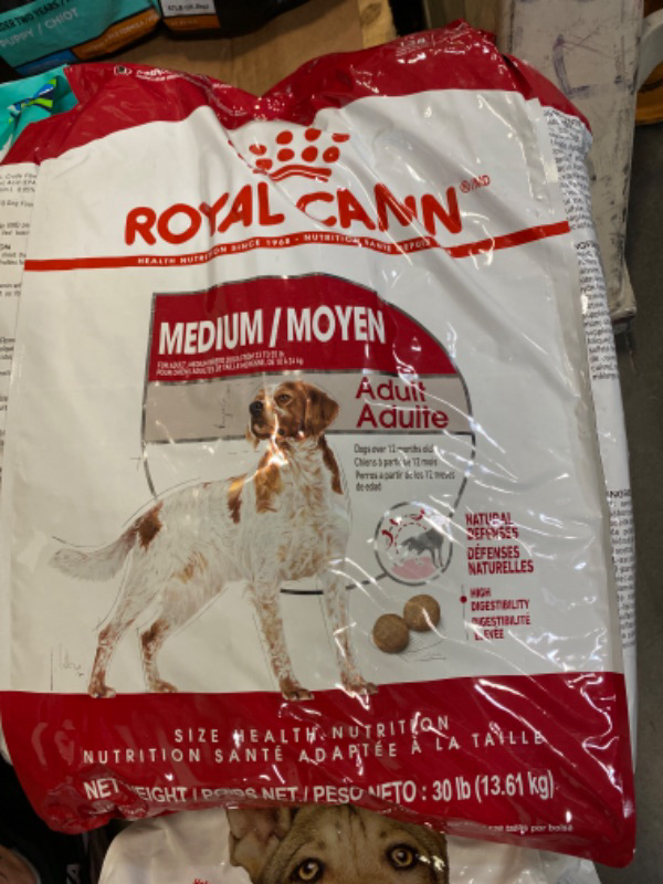Photo 3 of Royal Canin Medium Breed Adult Dry Dog Food, 30 lb bag NEW 
