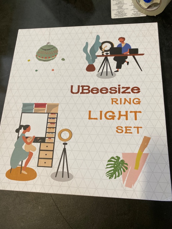 Photo 3 of UBeesize 10''Selfie Ring Light with Tripod Stand, Led Ring Light with Phone Holder and Remote for Video Recording/Zoom Meeting (YouTube/Tiktok/Twitch), Compatible with Phones, Cameras & Webcams
