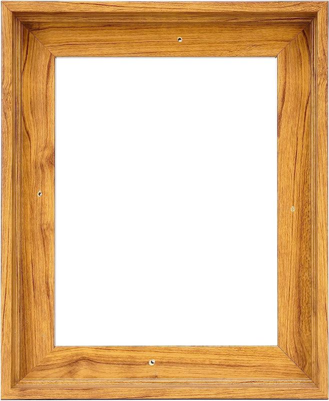 Photo 1 of HUACANVAS Canvas Floater Frames, Canvas Floating Frame, Floater Frame for Canvas, Floater Frames for Canvas Paintings, Canvas Picture Frame, Canvas Frame (12"x16", Walnut Brown) NEW
