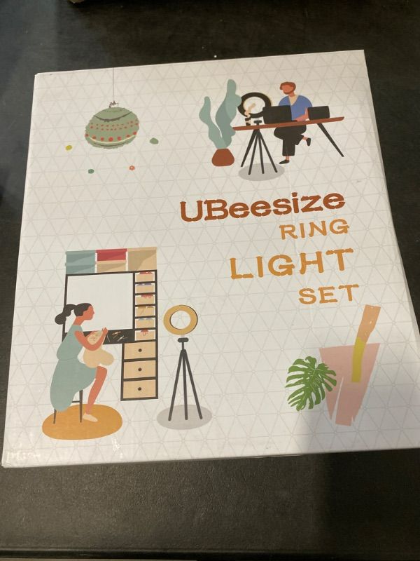 Photo 3 of UBeesize 12''Selfie Ring Light with Tripod Stand, Led Ring Light with Phone Holder and Remote for Video Recording/Zoom Meeting (YouTube/Tiktok/Twitch), Compatible with Phones, Cameras & Webcams
