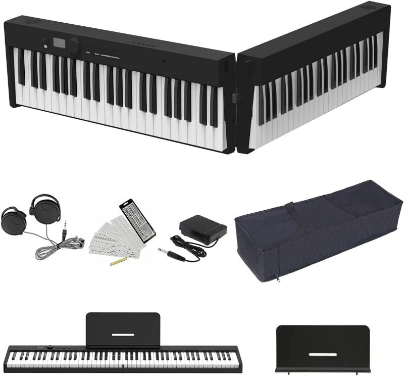 Photo 1 of Digital Piano 88 Keys Foldable Portable Piano Keyboard Electric Keyboard Piano Folding