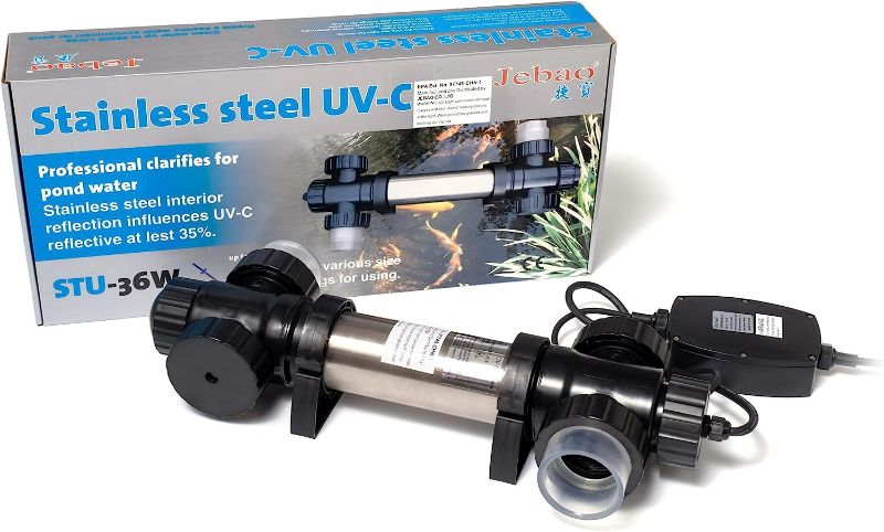 Photo 1 of Jebao STU-36 Stainless Steel Pond and Aquarium Clarifier, 36-watt NEW 
