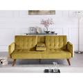 Photo 1 of Yellow Velvet 2-Seats Twin Sofa Beds NEW 
