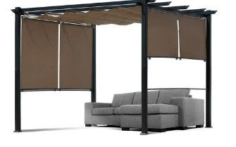Photo 1 of Pergola with Rettractable Canopy, Aluminum Frame, Ptio Shade Shelter 