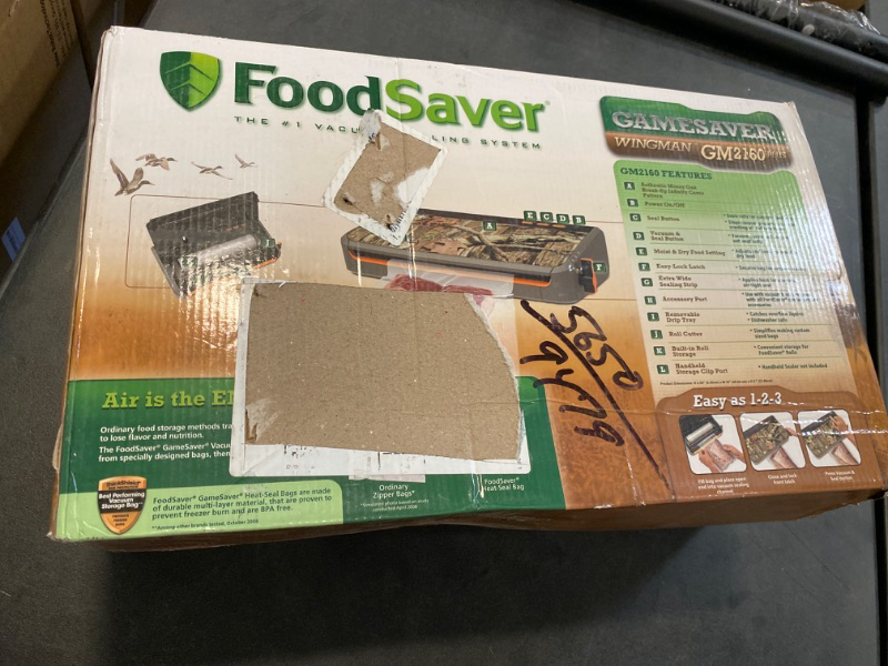 Photo 3 of FOODSAVER GameSaver Wingman Plus Vacuum Sealer, Camo
