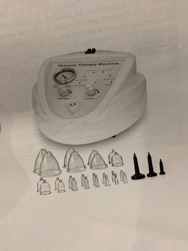 Photo 2 of  Vacuum Therapy Machine, Back Massagers Vacuum Cupping with 27 Vacuum Cups, Massage Body Shaping Spa Skin Machine for Butt, Breast Body Shape Massage, Cupping Therapy Sets NEW