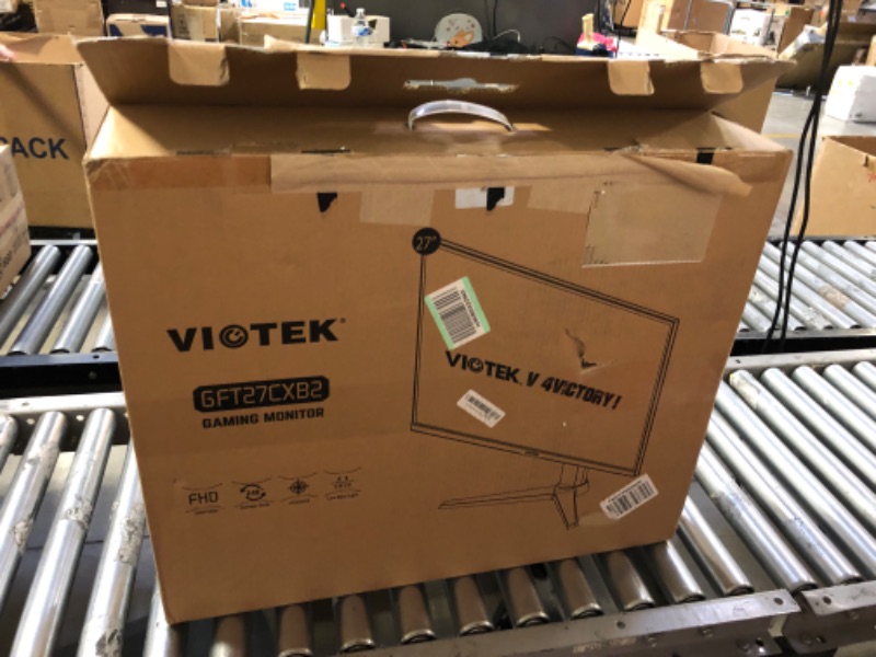 Photo 1 of Viotek GFT27CXB2 27-Inch Gaming Monitor | 240Hz Full-HD 1080p 1ms OD | 99% sRGB & 400 cd/m2 High Brightness | G-Sync-Ready & FreeSync | 2X HDMI, DP, 3.5mm | Adjustable Height, Tilt, Swivel, Pivot
