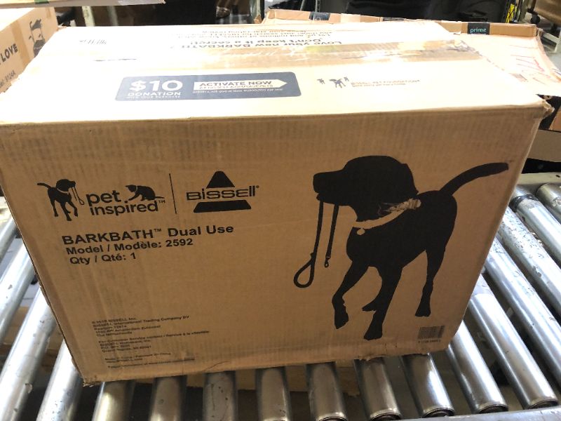 Photo 1 of Bissell BARKBATH Dual Use Portable Dog Bath & Deep Cleaner, 2592 (3rd Gen),Grey
