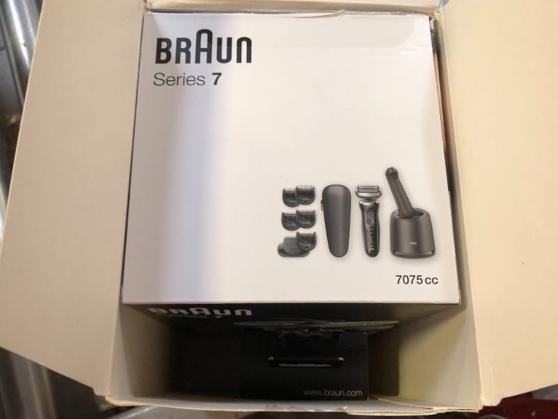 Photo 2 of Braun Electric Razor for Men, Series 7 7085cc 360 Flex Head Electric Shaver with Beard Trimmer, Rechargeable, Wet & Dry, 4in1 SmartCare Center and Travel Case
