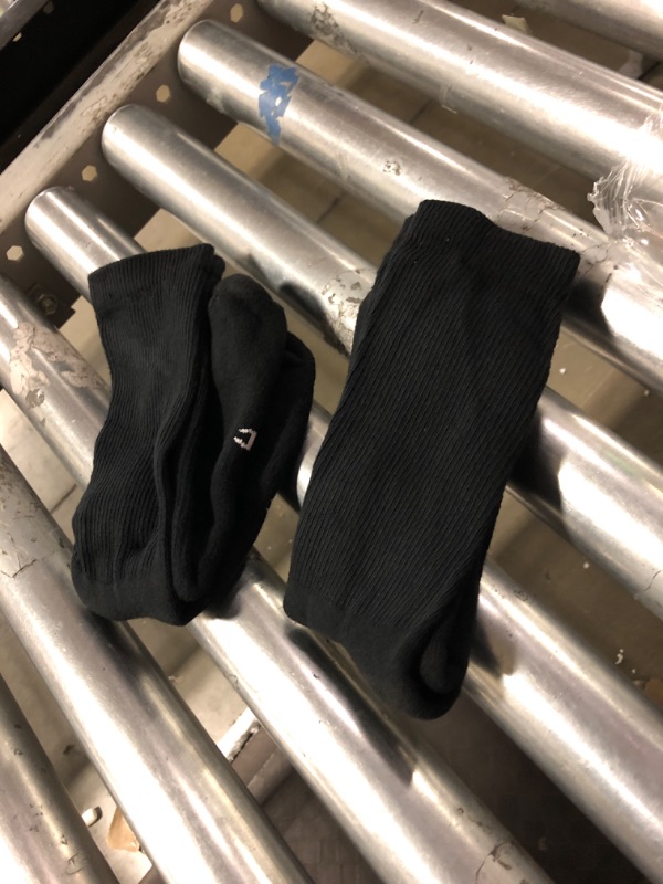 Photo 1 of Double Dry 2 Pair Pack Cotton-Rich Crew Socks 5-9 Black