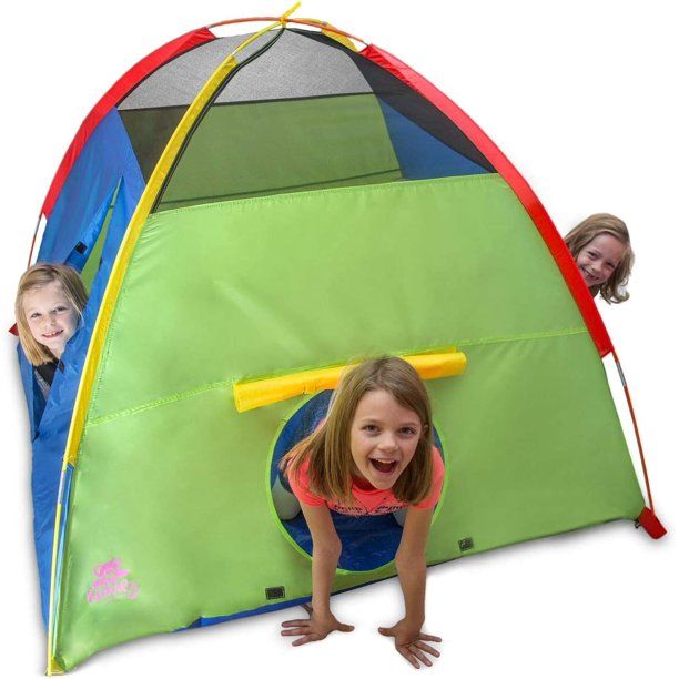 Photo 1 of Kiddey Kids Play Tent for Children, Multicolored Polyester for Indoor and Outdoor Use, Compact Carrying Case Included
