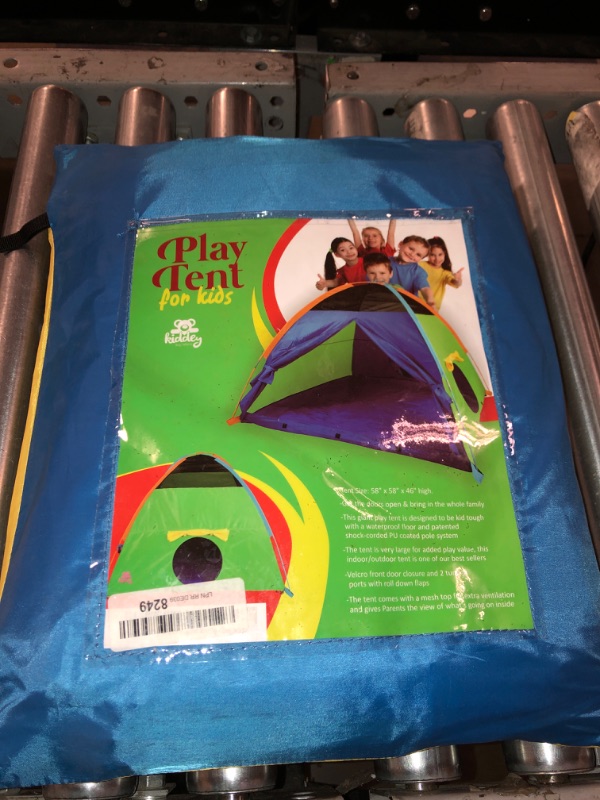 Photo 2 of Kiddey Kids Play Tent for Children, Multicolored Polyester for Indoor and Outdoor Use, Compact Carrying Case Included
